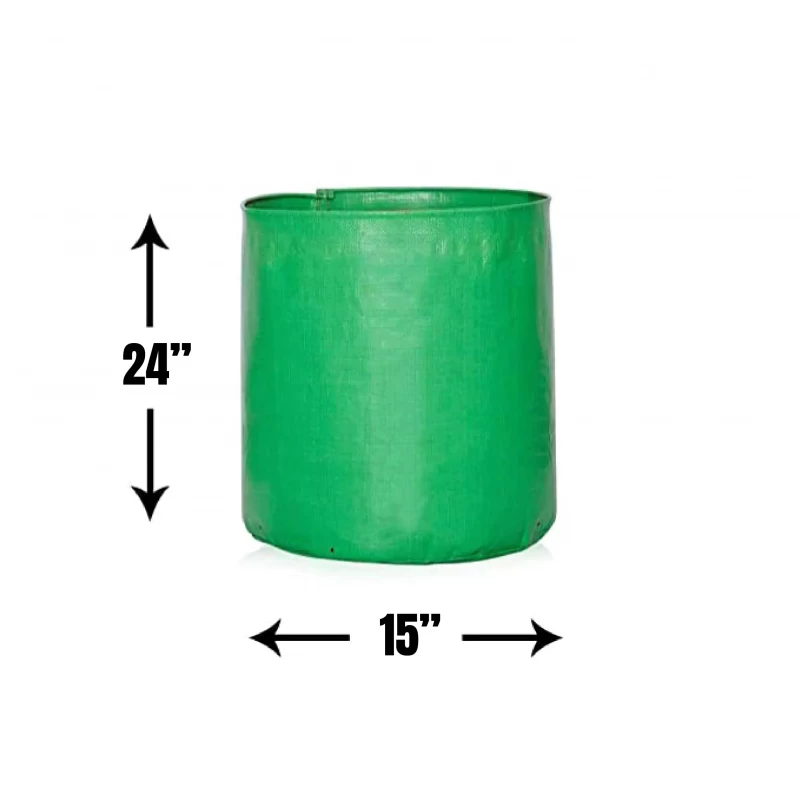 Terrace Gardening Grow Bags (220 GSM) 15x24 Inch Pack of 2 for Flower and Small Plant Growing from Extended Stores