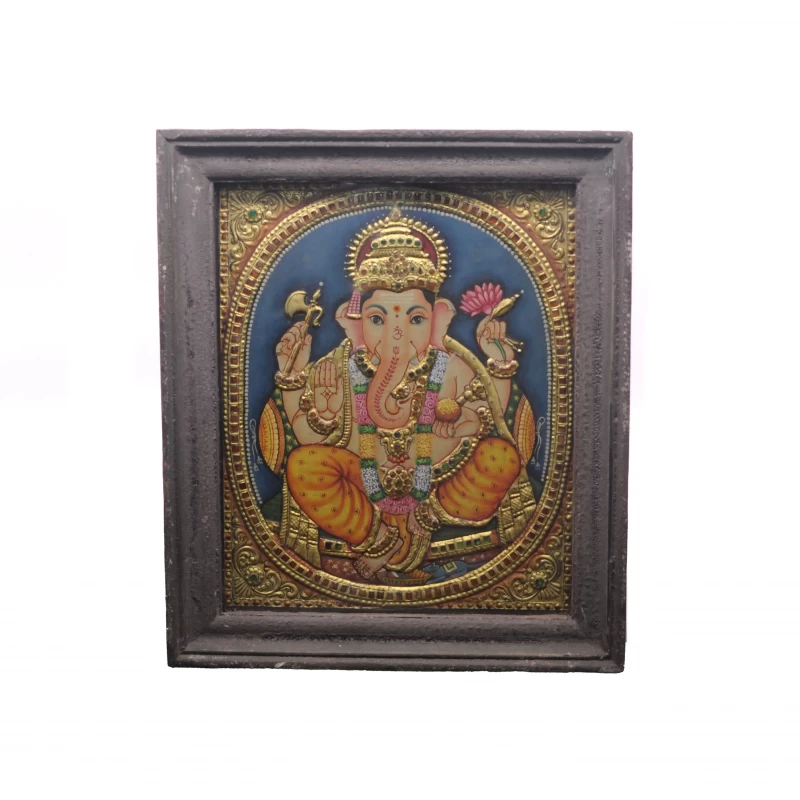 Lord Ganesha - Tanjore Painting