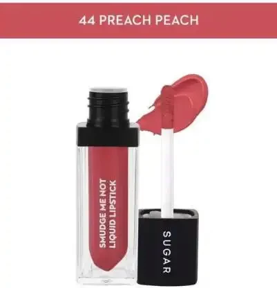 Sugar Liquid Lipstick - 44 Preach Peach (Peach Pink) - 4.5 ml