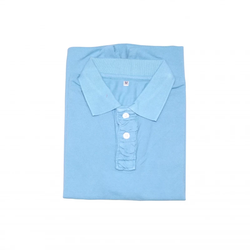Polo Men's T-shirt (Aqua Blue)