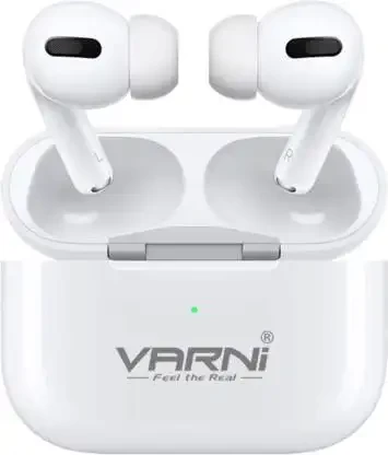 Varni Airgo TWS Earbuds with 12H Playtime Bluetooth Headset  (White, True Wireless)