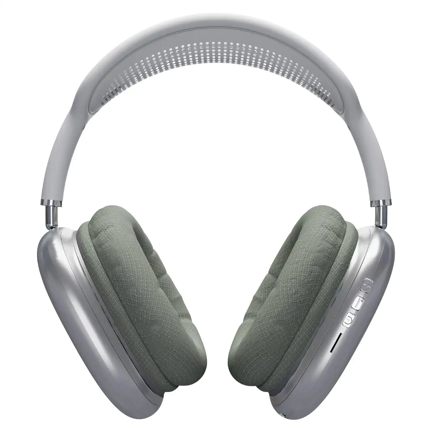 Varni Go Max On Ear Bluetooth Headphones with Upto 15 Hours Playback, RGB Lighting, Lightweight with Active Noise Cancellation(White)