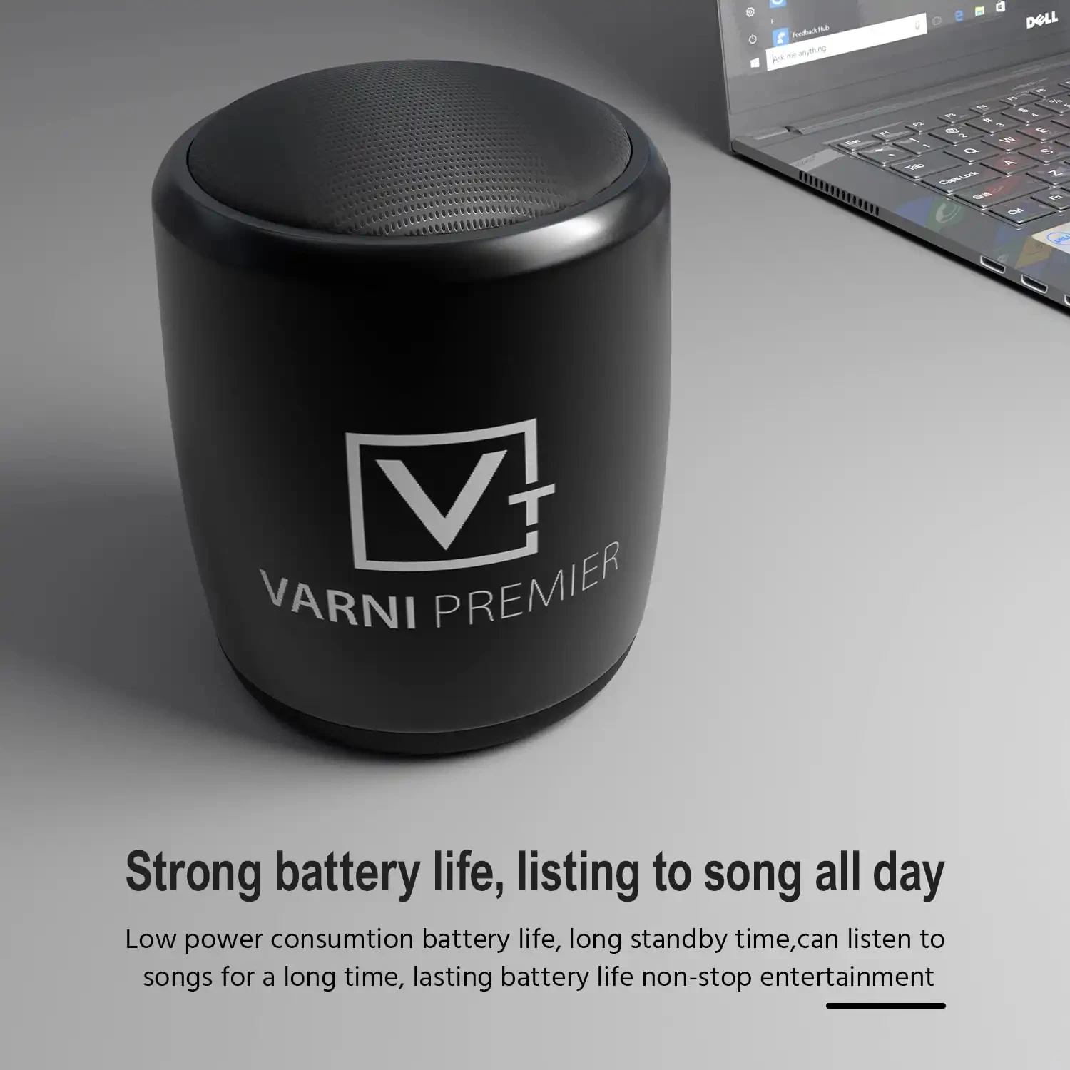 Varni S04 Mini 5 Hours Playtime Super Ultra Mini 3 Watt Wireless Bluetooth Portable Speaker (Black)