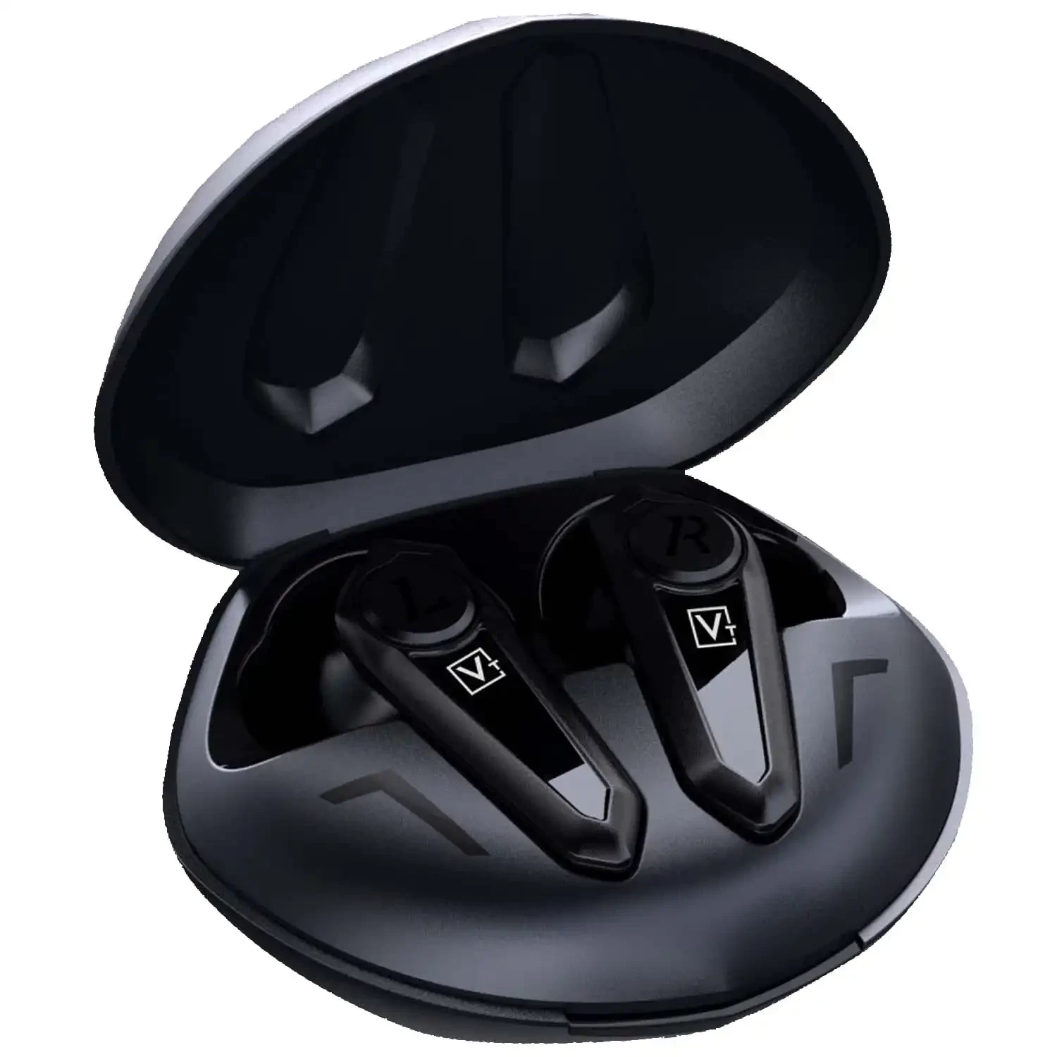 Varni F10 Spider TWS, True Wireless Earbuds with Mic, 15 Hours Playtime with 30Min Quick Charge, True Bass, Dual Connect, Bluetooth 5.0, Type C & Voice Assistant (Black)