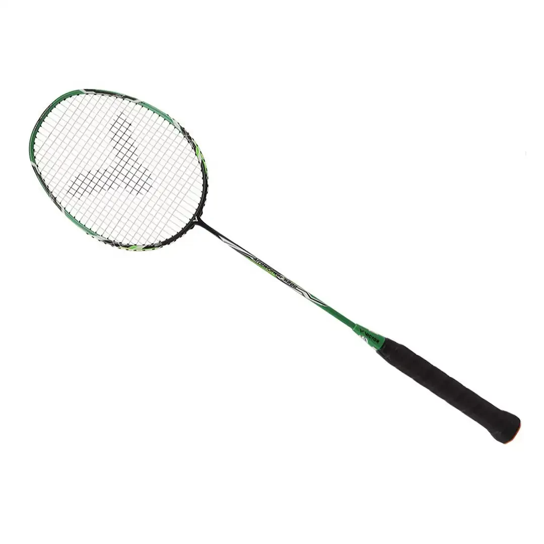 VICTOR Arrow Power 6800 G5 Strung Badminton Racket String Tension Upto 35lbs (Green/Black)