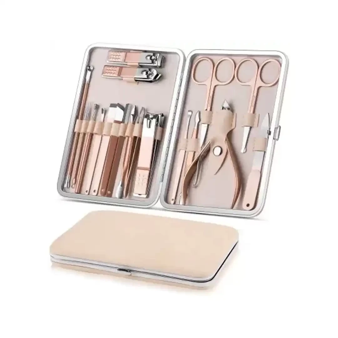 DOCOSS 18 IN 1Manicure Pedicure Kit For Women Rose Gold Pedicure Set / Nail Cutter Set / Manicure Kit /Nail Pedicure Set / Pedicure Kits Manicure Pedicure Kit With Nail Cutter  (270 g, Set of 1)