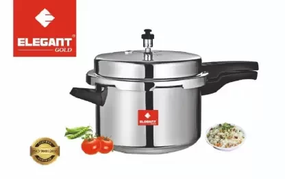 ELEGANT GOLD 5 L Induction Based Pressure Cooker  (Aluminium)
