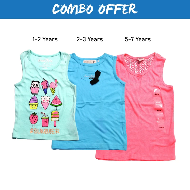 Baby Mini Dress Pure cotton tops for new born babies Combo 3