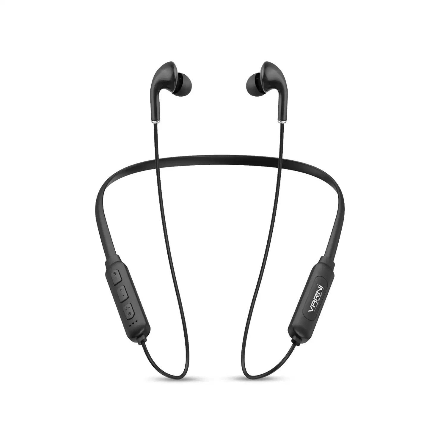 VARNi B540 Wireless Earphones, Bluetooth Earphones with mic, Fast Charging, Powerful Bass, HD Sound and Made in India Neckband â€“ Black