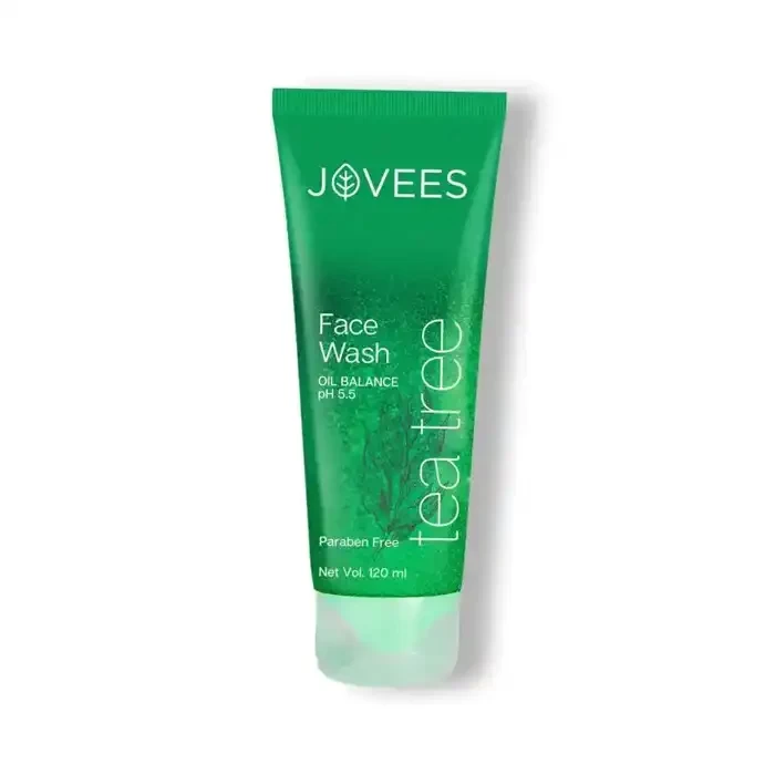 JOVEES Tea Tree Oil Control Face Wash, Green, 120 ml