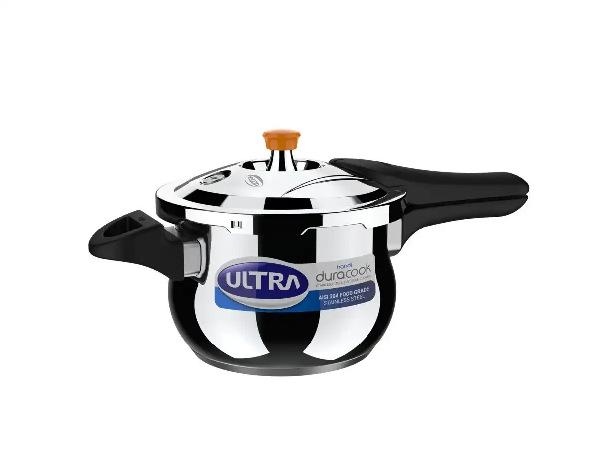 Ultra Stainless Steel Dura Cook Handi SS Pressure Cooker 3 Ltrs