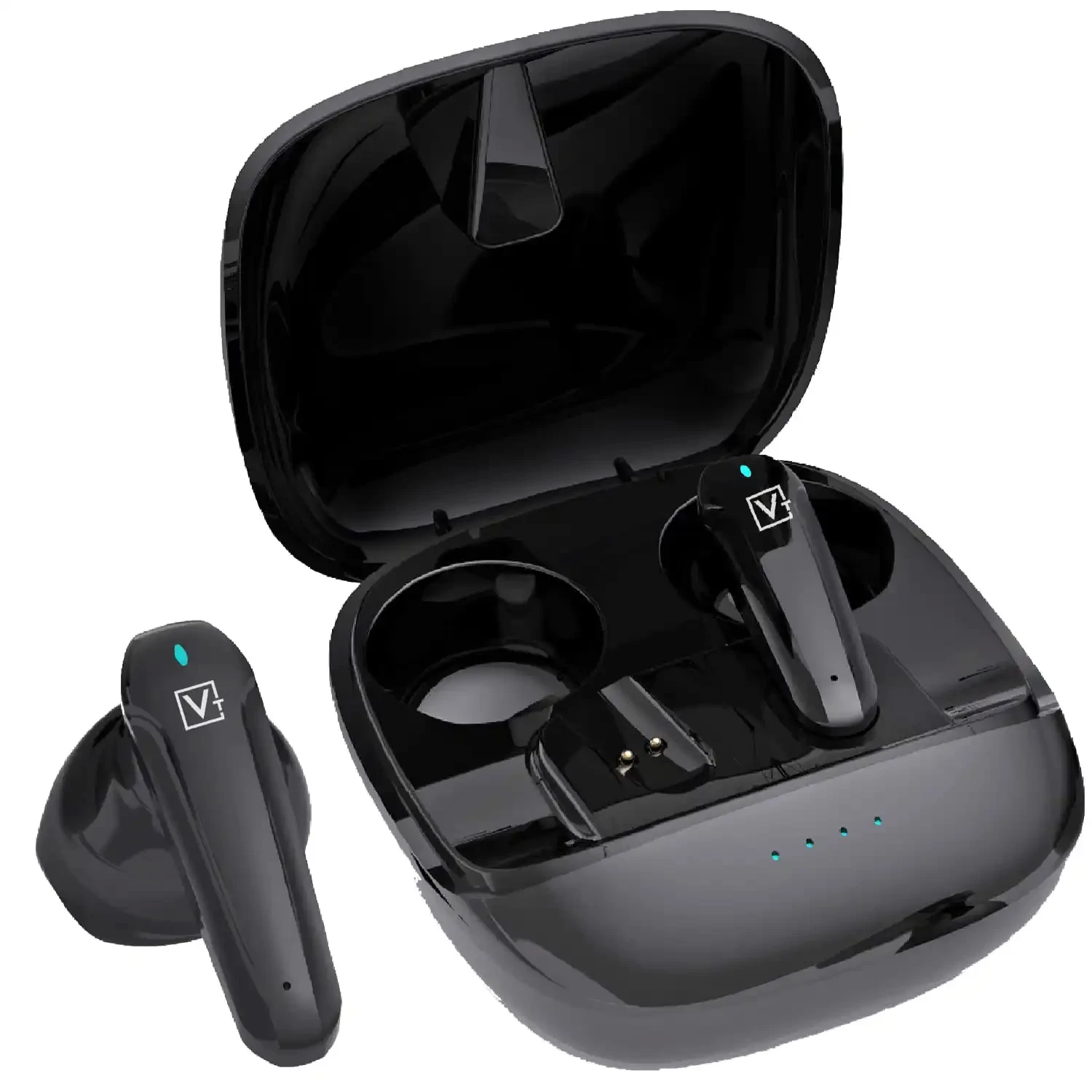 Varni IP10 Titan True Wireless Earbuds with 18H Total Playtime, Deep bass with Touch Control, IPX5 Sweatproof, Voice Assistant and Built in mic (Black)