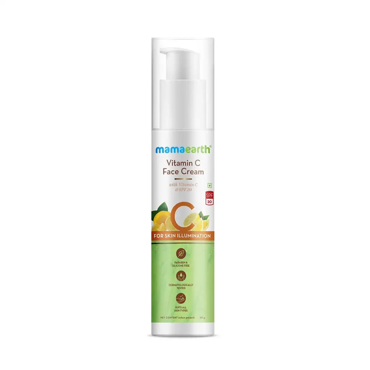Mamaearth Face Cream Day Vitamin C, 50g