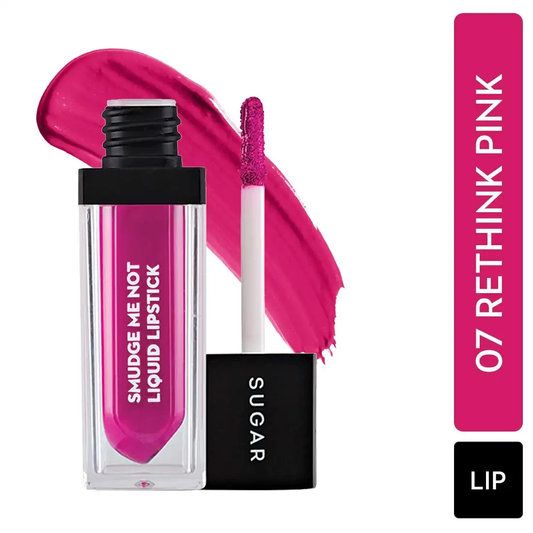 Sugar Liquid Lipstick - 07 Rethink Pink (Fuchsia), 4.5 ml